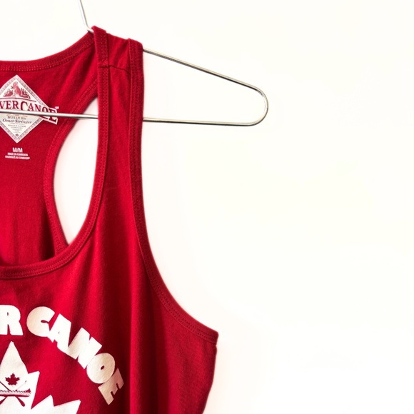 Beaver Canoe Racerback Tank Red Size M - Picture 3 of 7